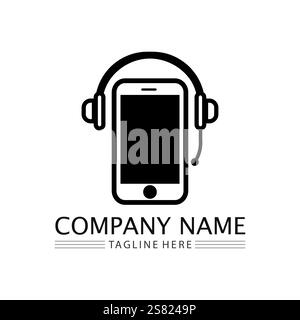smart phone icon logo design and vector illustration Stock Vector