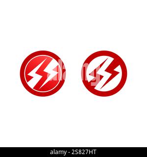 Flash Electric Logo Vector icon illustration design template. Bolt Energy Icon.electric logo flash vector bolt Stock Vector