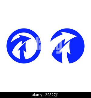 Arrow vector illustration icon Logo Template design Stock Vector