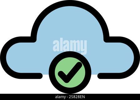 Cloud computing symbol - Cloud computing, cloud infrastructure, technology and network icon. Stock Vector