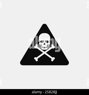 skull and bones icon logo design vector graphic illustration Stock Vector