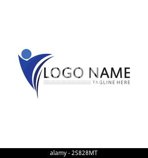 Community, network and social icon design template Stock Vector