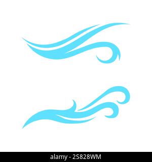 water splash blue color circle template on black  background vector Stock Vector