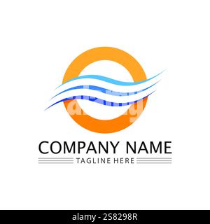 Circle logo and symbol vector icon template app Stock Vector