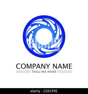 Circle logo and symbol vector icon template app Stock Vector