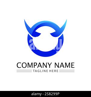 Circle logo and symbol vector icon template app Stock Vector