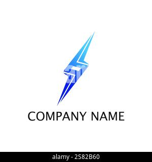 Flash Electric Logo Vector icon illustration design template. Bolt Energy Icon.electric logo flash vector bolt Stock Vector