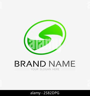 S logo font and S letter logo design vector grahic Stock Vector