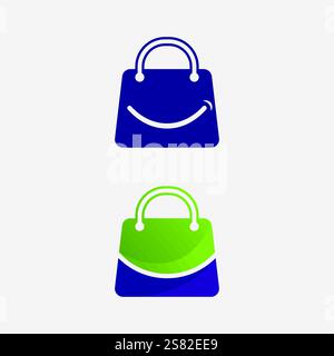 basket and cart icon and logo vector design shopping illustration Stock Vector