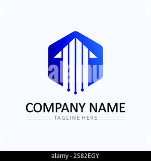 Home logo icon vector illustration design template.Home and house logo design vector, logo , architecture and building, design property , stay at home Stock Vector