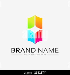 Book logo vector and illustration education icon Stock Vector