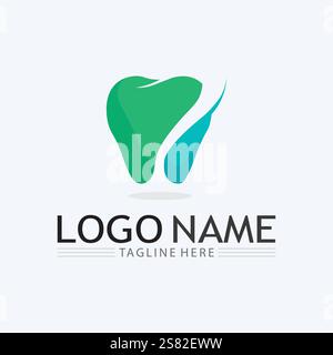 Dental Logo Design vector template.Creative Dentist Logo. Dental Clinic Vector Logo. Stock Vector