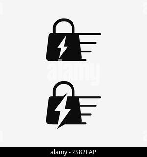 basket and cart icon and logo vector design shopping illustration Stock Vector