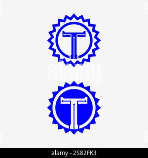 letter T logo image and font T design graphic  vector Stock Vector