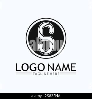 S logo and Business corporate S letter logo design vector Stock Vector