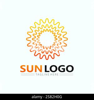 Sun Vector illustration Icon Logo Template design Stock Vector