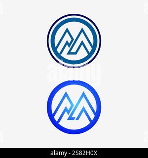 Mountain icon Logo Template Vector illustration design Stock Vector