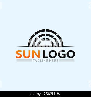 Sun Vector illustration Icon Logo Template design Stock Vector