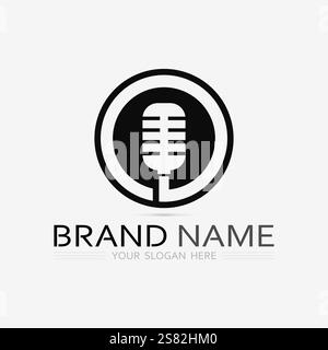 Music logo and note Icon Vector illustration design Stock Vector
