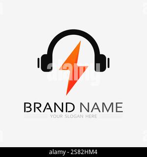 Music logo and note Icon Vector illustration design Stock Vector