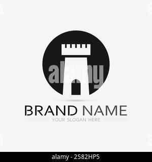 Building logo vector illustration design,Real Estate logo template, Logo symbol icon Stock Vector