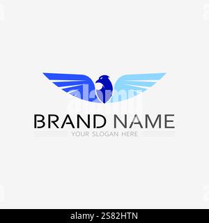 Wings logo vector icon symbol illustration design template Stock Vector
