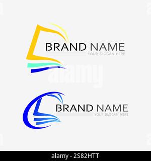 Book logo vector and illustration education icon Stock Vector