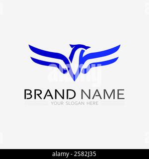 bird logo vector icon design template Stock Vector