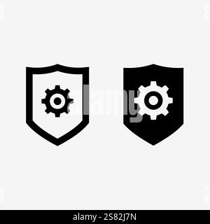 shield logo design vector,shield emblem logo template,logosymbol icon-vector Stock Vector