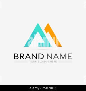 Mountain icon Logo Template Vector illustration design Stock Vector