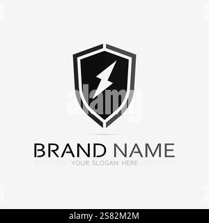 shield logo design vector,shield emblem logo template,logosymbol icon-vector Stock Vector