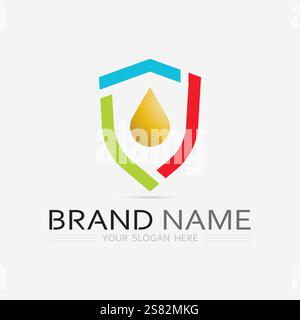 shield logo design vector,shield emblem logo template,logosymbol icon-vector Stock Vector