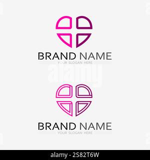 health protection with shield logo design vector template for medical or insurance company-vector Stock Vector