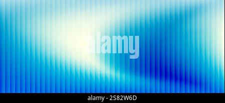 Colorful grainy gradient background with ribbed glass effect Stock Vector