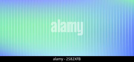 Acrylic glass, colorful gradient behind ribbed plastic texture Stock Vector