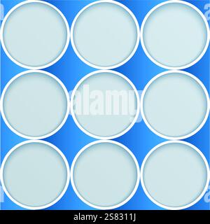 Abstract paper circles. Advertising template, brochure, infographics Stock Vector