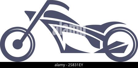 Motorcycle icon logo design template Stock Vector