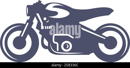 Motorcycle icon logo design template Stock Vector