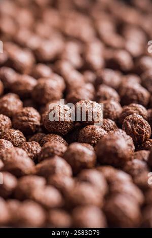 A breakfast cereal chocolate balls. Stock Photo
