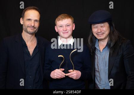 Paris, France. 20th Jan, 2025. Exclusive. Thomas Lilti, Clement Faveau and Chih-Yuan Liang attending the Photocall for the Lumieres de la Presse Internationale Awards 2025 in Paris, France on January 20, 2025. Photo by Aurore Marechal/ABACAPRESS.COM Credit: Abaca Press/Alamy Live News Stock Photo