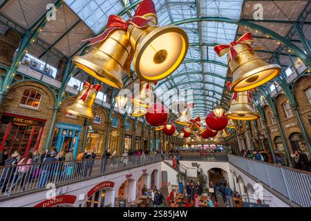 Christmas Decorations at Covent Garden, London, England, United Kingdom Stock Photo