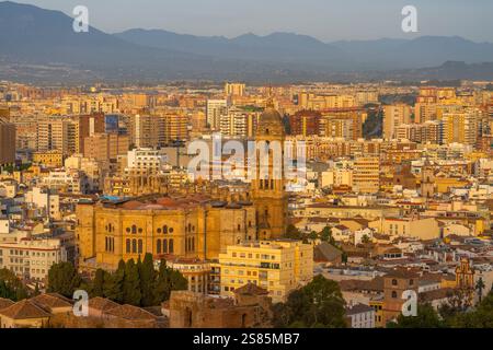 View over Malaga, Andalusia, Spain Stock Photo