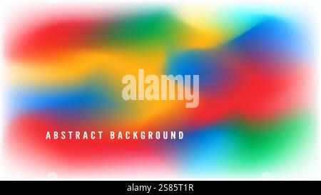 Colorful abstract vector background with smooth color transitions in vibrant hues. Great for digital projects, web covers, and modern posters with a b Stock Vector