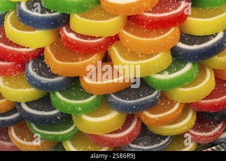 Colorful bright candies as snack Stock Photo