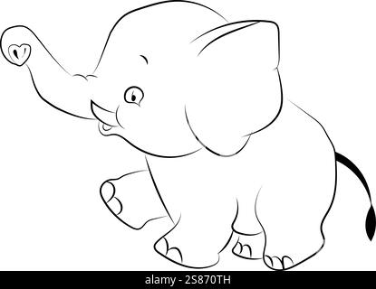 Baby Elephant Stock Vector