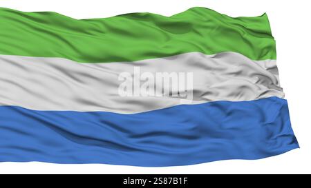 Colored flag of Sierra Leone Stock Photo - Alamy