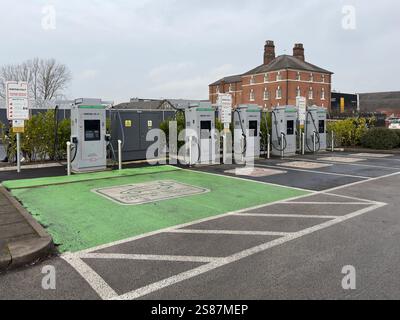 InstaVolt Electric Vehicle Charging Point Burton on Trent Stock Photo