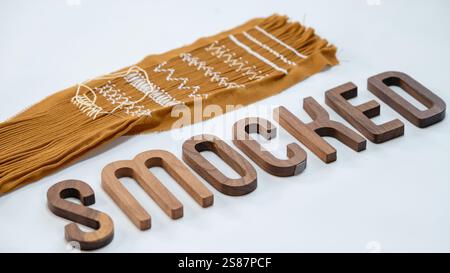 Dream On: Wooden Letters Inspire Hope and Ambition Stock Photo