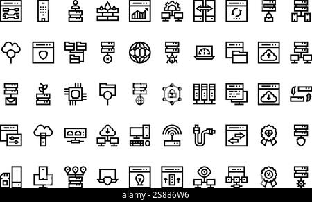 High-Quality Vector Icons Collection with Editable Stroke. Ideal for Professional and Creative Projects Stock Vector