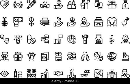High-Quality Vector Icons Collection with Editable Stroke. Ideal for Professional and Creative Projects Stock Vector